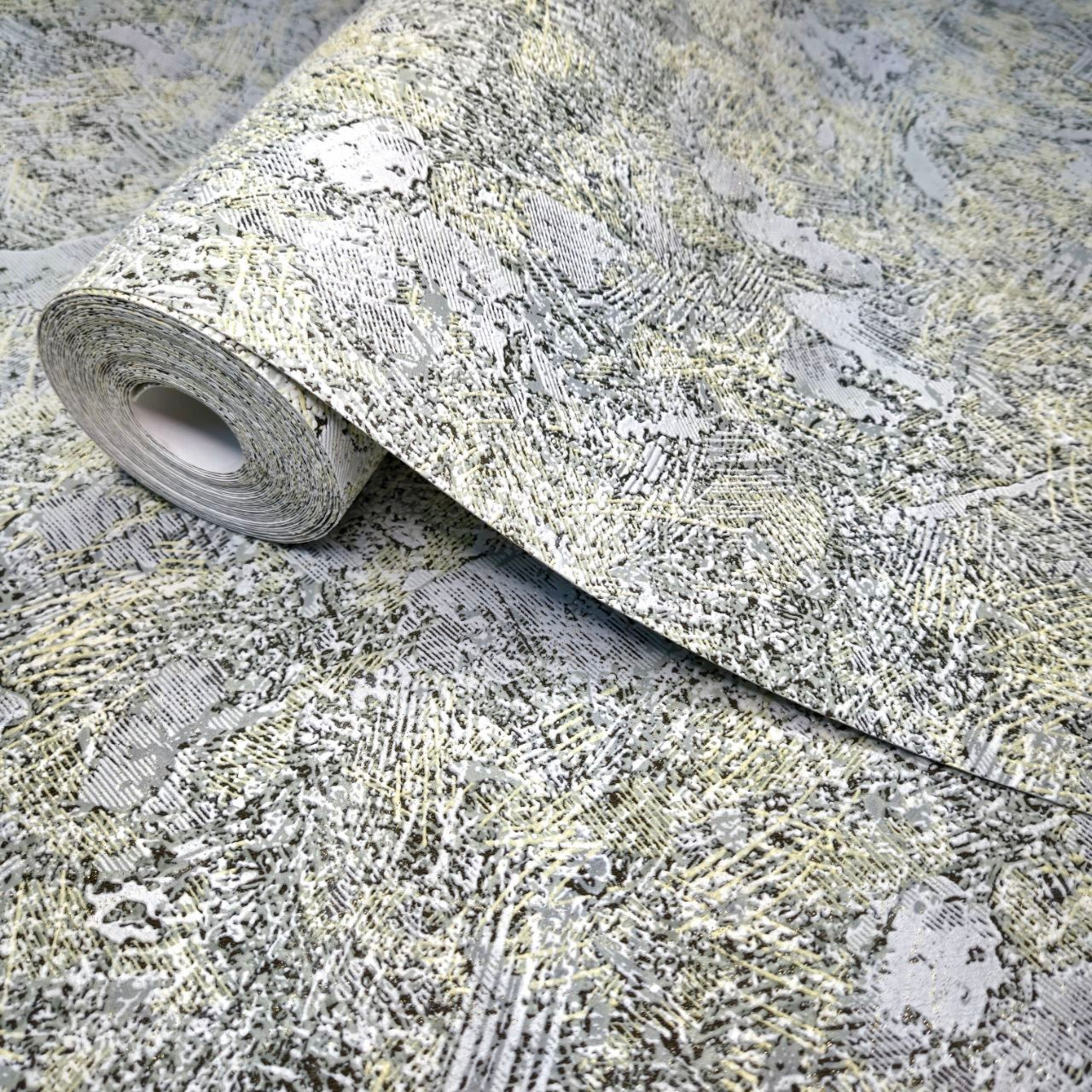 Обои виниловые Славянские обои 5778-04 под штукатурку в спальню/зал/коридор/гостиную/детскую комнату 10x0,53 м Зеленый (2525771642)