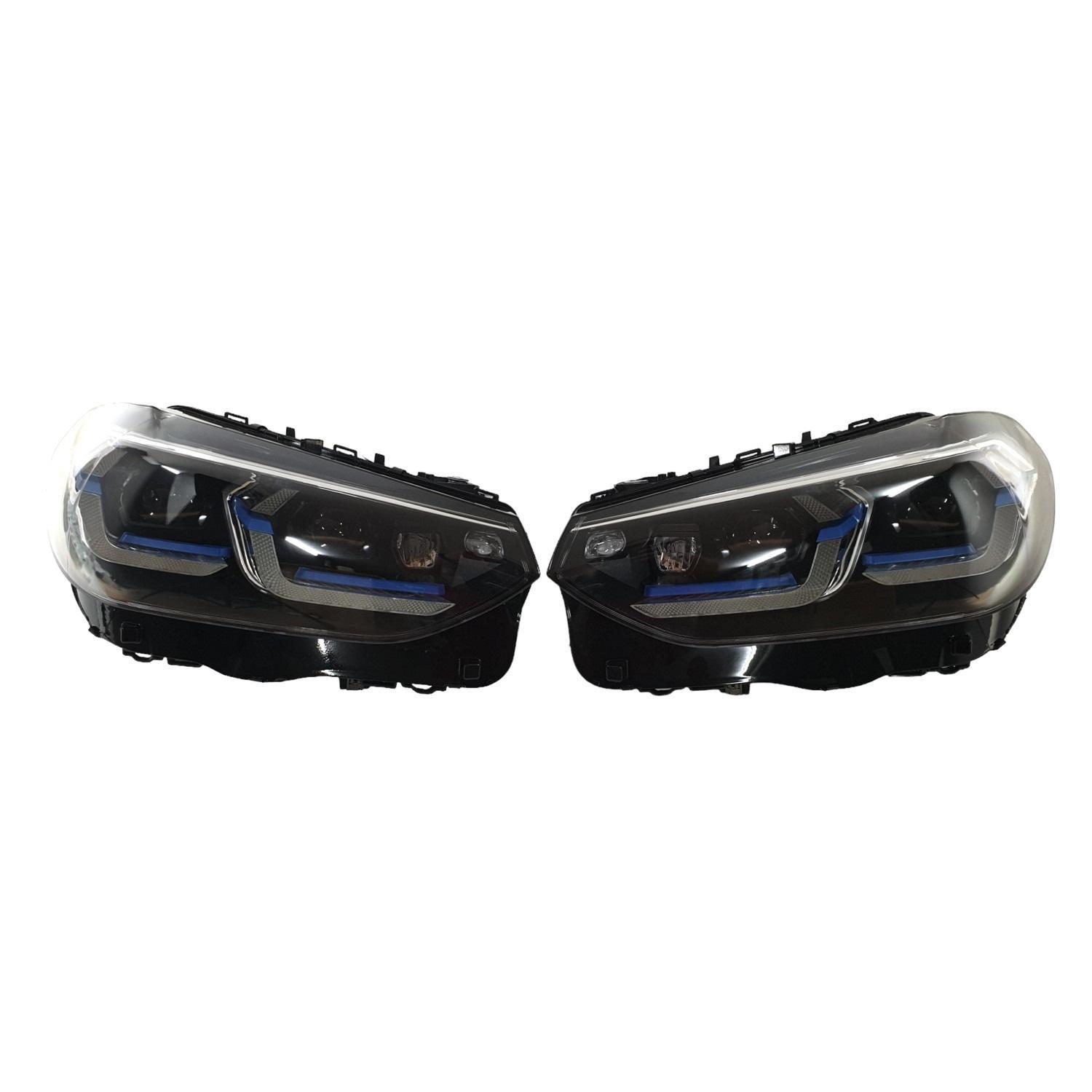 Передняя оптика GBT Laser 2018-2022 для BMW X3 G01 2018-гг. пластик 2 шт. (150969)