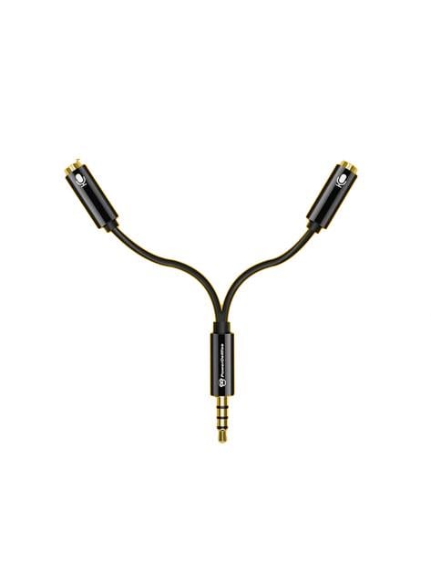 Переходник PowerDeWise Y-connector - Jack 3,5 мм на 2 микрофона (5002007)