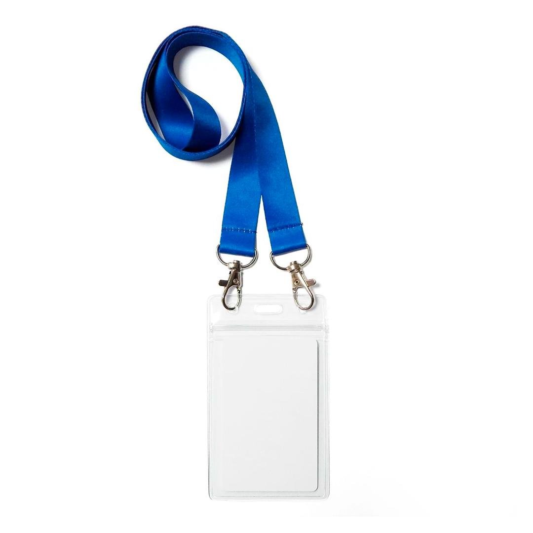 Бейдж з шнурком Ardix BS-09 114х67 мм 10 шт. Синій (07-020-1-BL)