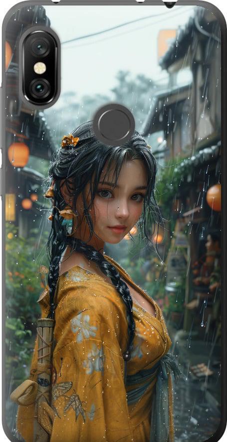 Чехол на Xiaomi Redmi Note 6 Pro Anime-girl (6133t-1551-42517)