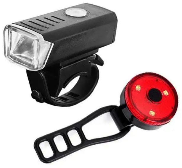 Велофара с задним фонарем мигалкой RB-B13 водонепроницаемая с креплением (1969420687)