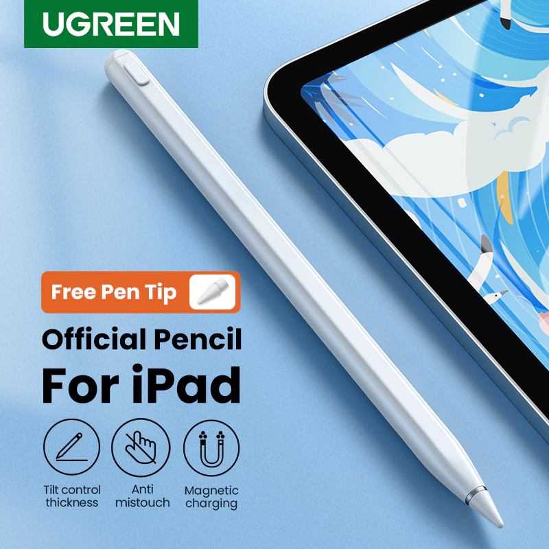 Стилус UGREEN LP452 для Apple Pencil TYPE-C зарядка Білий (90915) - фото 5