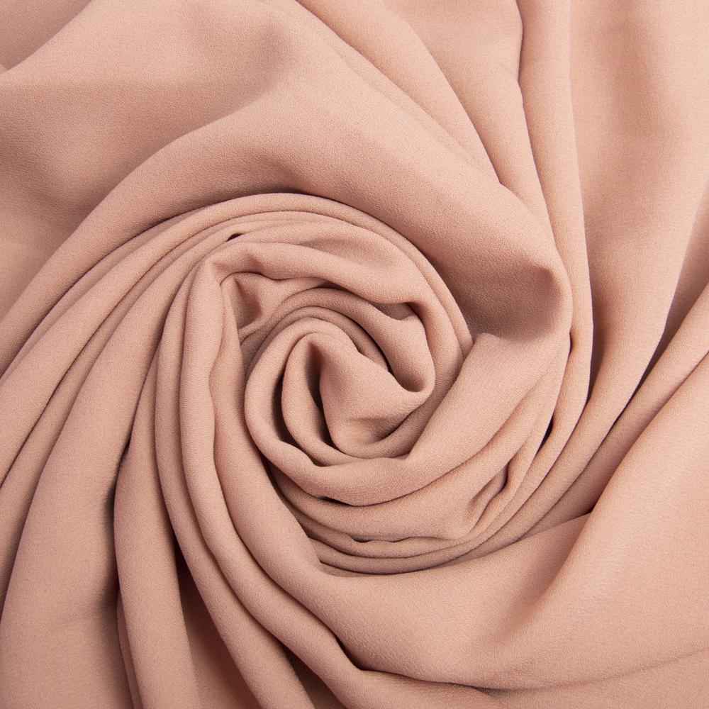 Тканина шифон креп однотонний Темний беж (24184)