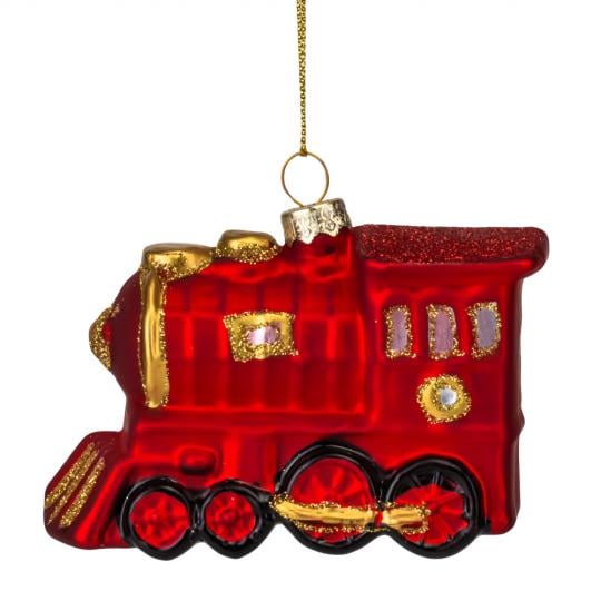Елочная игрушка Поезд 9,5 см (6030-010)