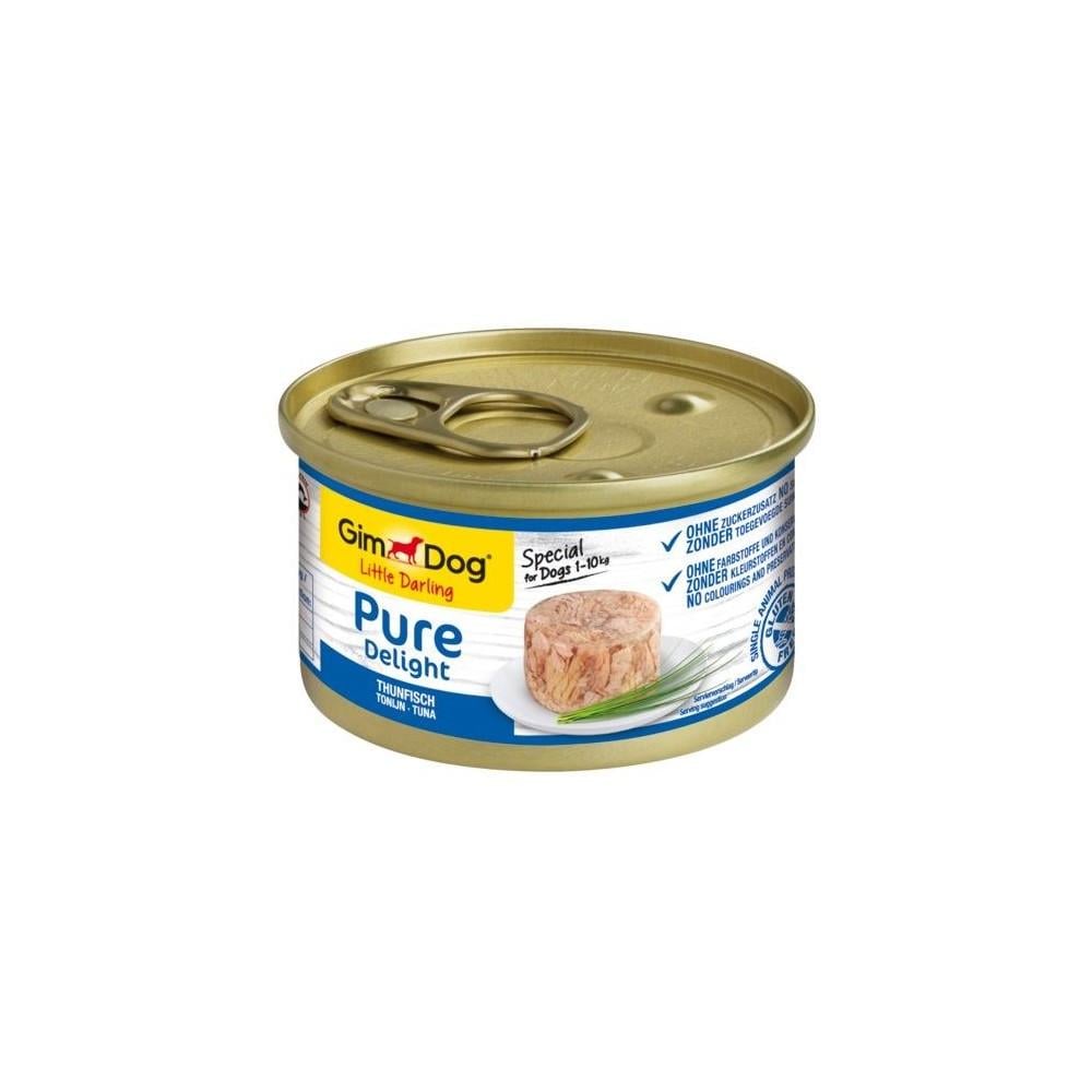 Корм для собак влажный GimDog Pure Delight миниатюрных пород с тунцем 85 г (4002064513157)