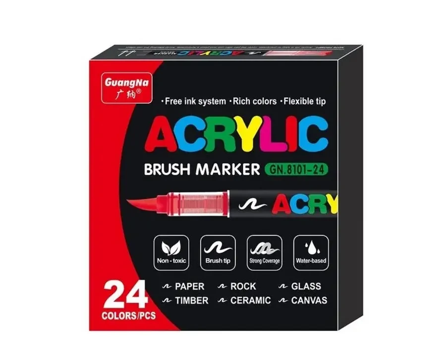 Маркеры акриловые GuangNa GN.8101 24 шт. (2709382630)