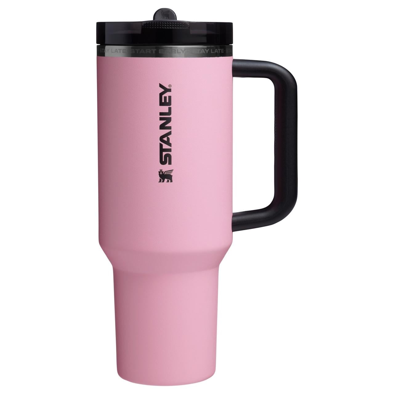 Термокружка с трубочкой Stanley Quencher ProTour Messi GOAT Pink 10-12486-088 из нержавеющей стали 1,17 л Розовый