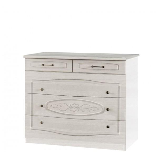 Комплект меблів в спальню Світ меблів Катрін із ДСП/МДФ Німфея альба/Дуб айс - фото 4 Комплект меблів в спальню Світ меблів Катрін із ДСП/МДФ Німфея альба/Дуб айс - фото 4