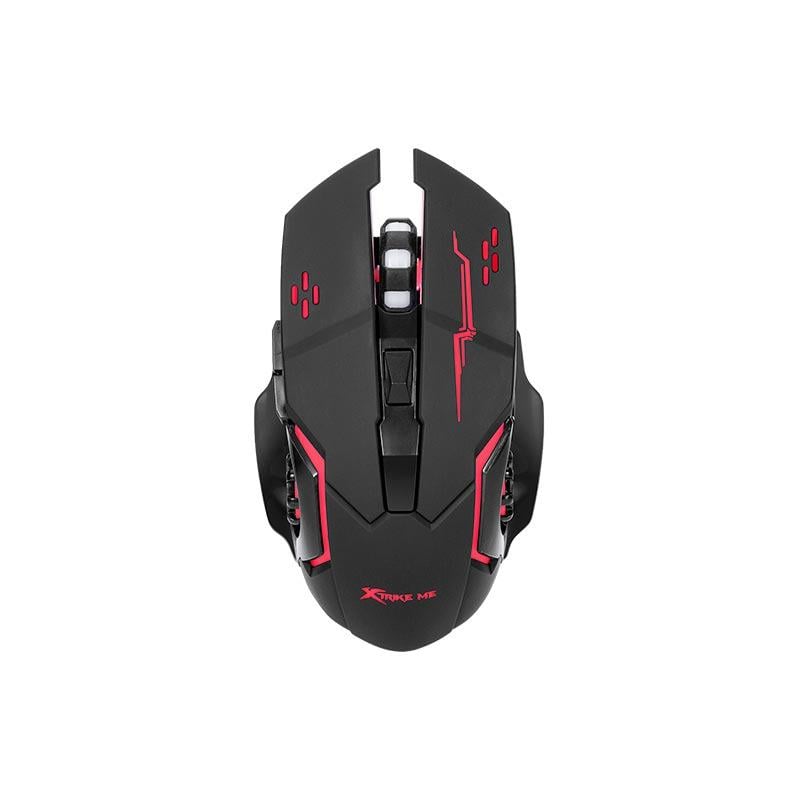 Комп'ютерна мишка бездротова Xtrike ME GW-601 ігрова RGB-підсвічування 1600-3200 dpi Black (626997) Комп'ютерна мишка бездротова Xtrike ME GW-601 ігрова RGB-підсвічування 1600-3200 dpi Black (626997)