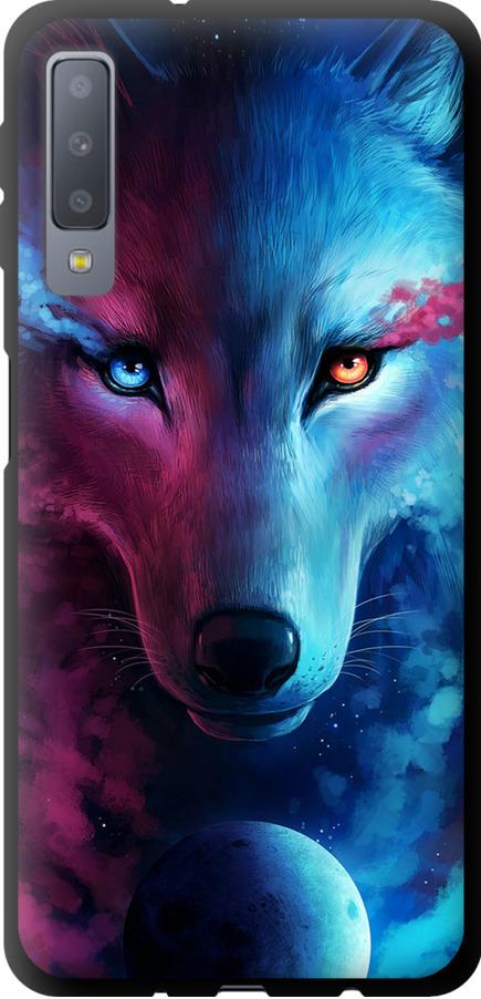Чехол на Samsung Galaxy A7 (2018) A750F Арт-волк (3999b-1582-42517)