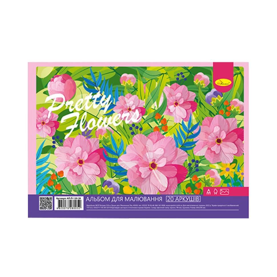 Альбом для малювання АП-0308 Pretty flowers 100 г/м2 20 арк. (RLT32037s42405) Альбом для малювання АП-0308 Pretty flowers 100 г/м2 20 арк. (RLT32037s42405)