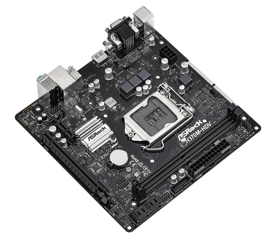 Материнская плата ASRock H370M-HDV Socket 1151 mATX (21028208) - фото 3