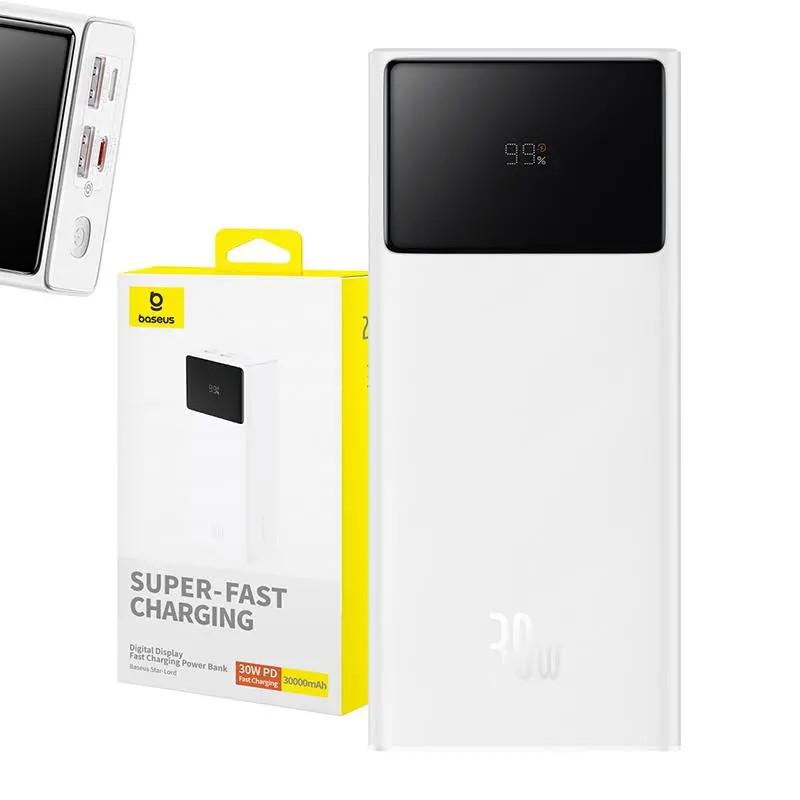 Повербанк Baseus Star Lord Digital Display 30000 mAh 30W White (P10022905213-00) - фото 7