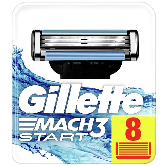 Сменные кассеты для бритья Gillette Mach 3 START 8 шт. (1636360604)