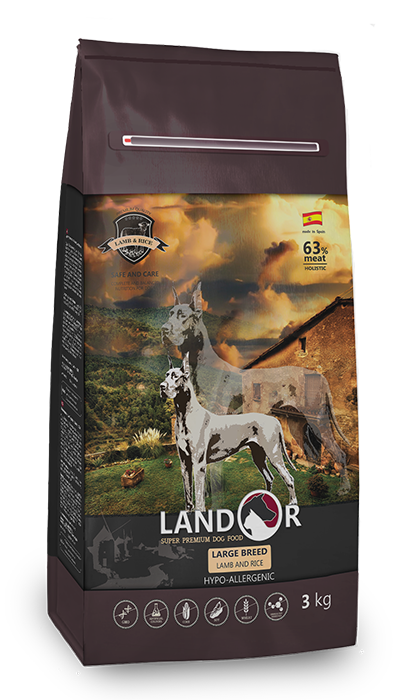 Корм сухой для взрослых собак LANDOR Large Breed Lamb&Rice крупных пород Ягненок с рисом 3 кг (BP8433022859868) Корм сухой для взрослых собак LANDOR Large Breed Lamb&Rice крупных пород Ягненок с рисом 3 кг (BP8433022859868)