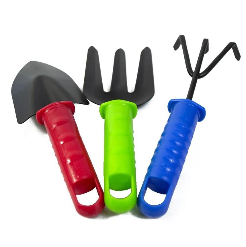 Набор ручных садовых инструментов Garden Tools лопатка/разрыхлитель/вилка 3 пр. Разноцветный (25803258)