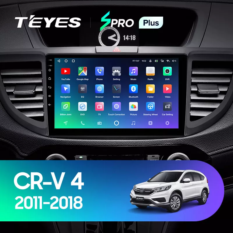 Автомагнитола штатная Teyes для Honda CR-V 4 2011-2018 Android SPRO-PLUS 6+128G Wi-Fi вариант B (1404641220) - фото 3