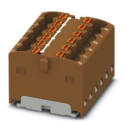 Розподільний блок Phoenix Contact PTFIX 12X1,5 BN 450В 17,5A Push-in Коричневий (3002776)