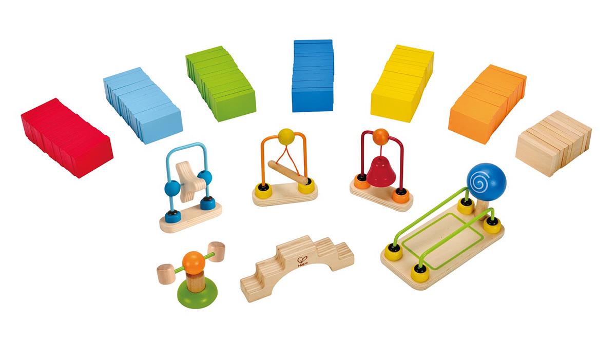 Конструктор динамічний Hape Ефект доміно 107 елементів (E1042) - фото 7