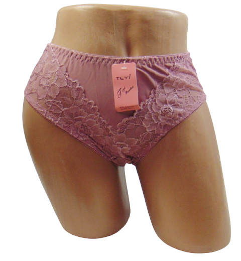 Трусы кружевные Teyi 20009 3XL Пудровый