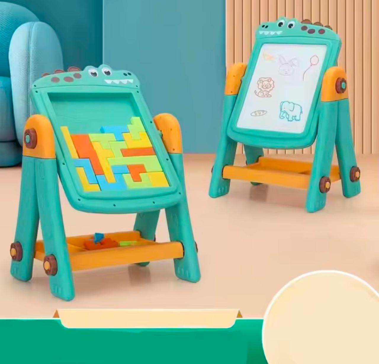 Мольберт двусторонний с конструктором/магнитно-маркерной/доской и аксессуарами (36) - фото 6