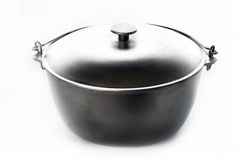 Котел чавунний Сила татарська з кришкою та дужкою 400 мм 12 л (65250)