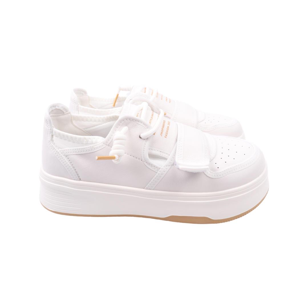 Кеды женские Melanda из кожи р. 37 Белый (42-22DTC)