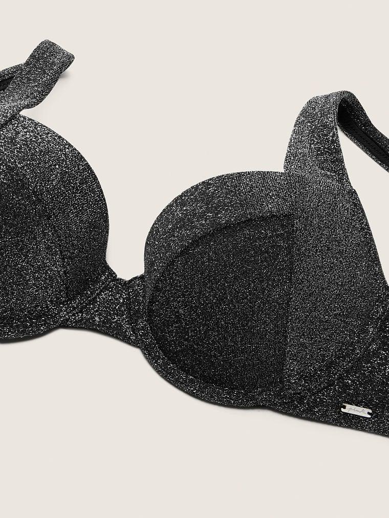 Купальник жіночий роздільний Victoria's Secret Pink топ c push-up з плавками та спідниця XXL Чорний (1159792321) - фото 11