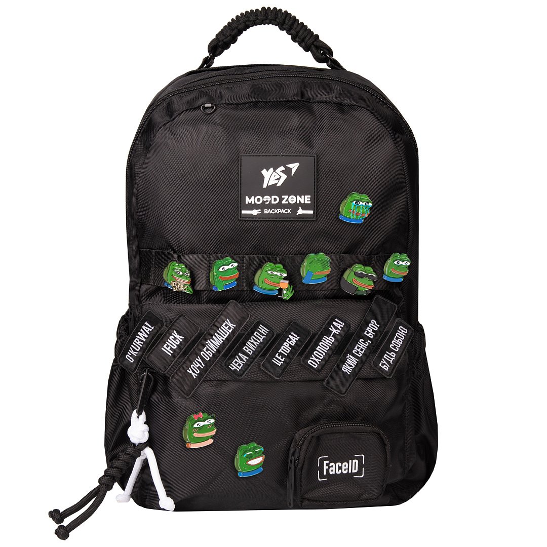 Рюкзак YES T-51 Emotions Black 45х30х15 см Черный (559628)