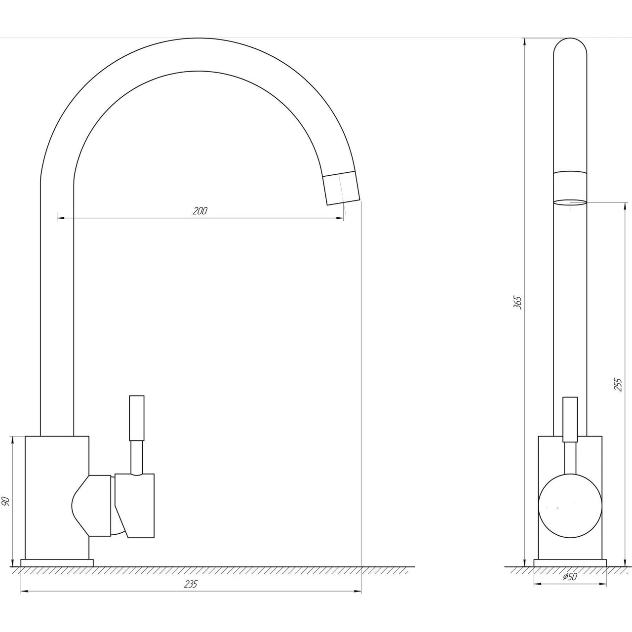 Смеситель для кухни MixMIRA ALPEN MS1-203S-PIETRA (1000000506) - фото 3 Смеситель для кухни MixMIRA ALPEN MS1-203S-PIETRA (1000000506) - фото 3