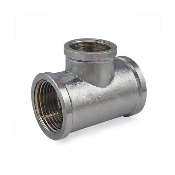 Тройник SANTAN SF 1"х3/4"х1" никелированный