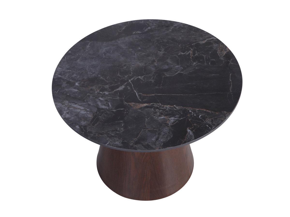 Журнальный столик Intarsio VIRGINIA B 60x43,5 см Черный глянец/Коричневый матовый (23550428) - фото 3 Журнальный столик Intarsio VIRGINIA B 60x43,5 см Черный глянец/Коричневый матовый (23550428) - фото 3