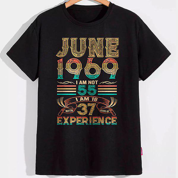 Футболка День Рождения June 1969 M Черный (26961958) Футболка День Рождения June 1969 M Черный (26961958)