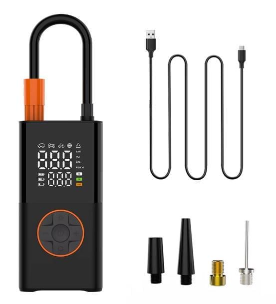 Компресор повітряний портативний Tire Inflator JG-5641 із USB-кабелем Type-C (2104618550) Компресор повітряний портативний Tire Inflator JG-5641 із USB-кабелем Type-C (2104618550)