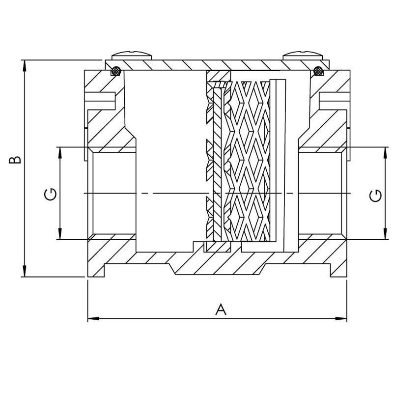 Фільтр газовий KOER KG.F01.A 1/2" (KR3103) - фото 2