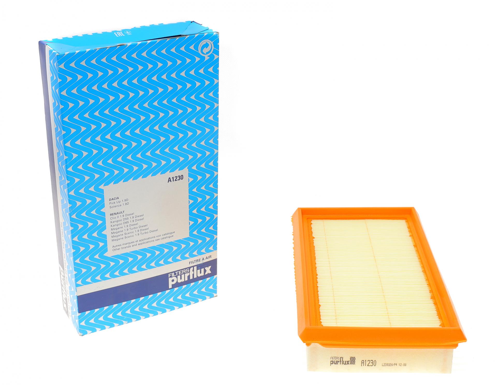 Фильтр воздушный PURFLUX для Renault Kangoo 1,9D- (A1230)