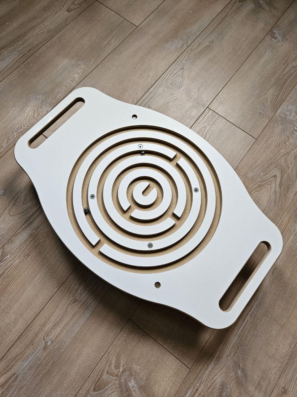 Балансировочная доска Билгоу ламинированная с лабиринтом и магнитным держателем шариков 2 шт. Белый (2869295630)