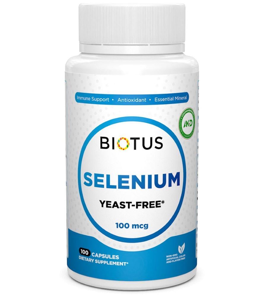 Комплекс Селен и Молибден Biotus Selenium 100 mcg 100 Caps BIO-530838 - фото 1 Комплекс Селен и Молибден Biotus Selenium 100 mcg 100 Caps BIO-530838 - фото 1
