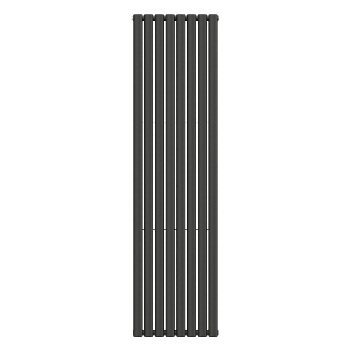 Радіатор вертикальний Ellipse Double 480х1800-8 anticor Чорний муар