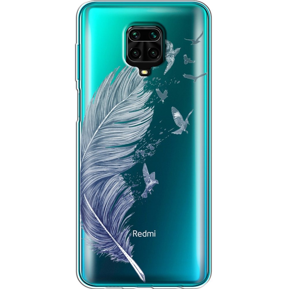 Чехол Boxface Xiaomi Redmi Note 9S Feather Прозрачный силикон (39475-cc38-39475)