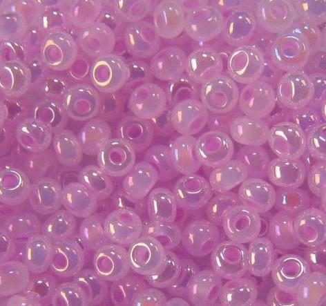 Бисер № 561/57573 №10 перламутровый 5 г Радужно-розовый (24276906)