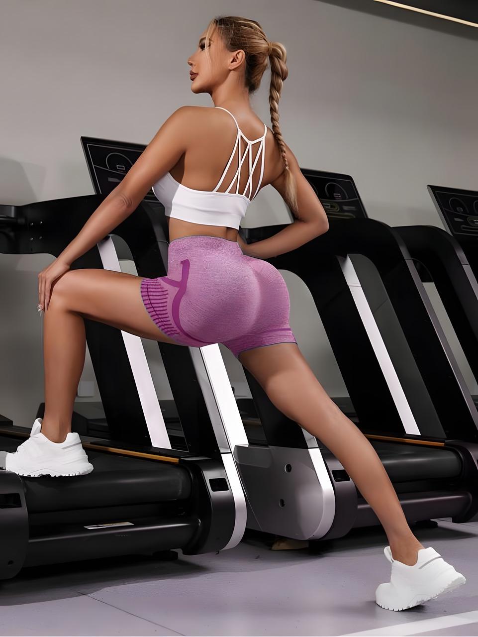 Шорти спортивні жіночі з ефектом пуш-ап S/M Рожевий - фото 2 Шорти спортивні жіночі з ефектом пуш-ап S/M Рожевий - фото 2