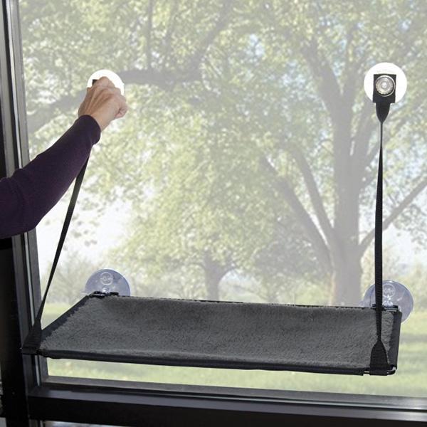 Місце спальне на вікно для котів K&H Ez Mount Window Kitty Sill (9091)
