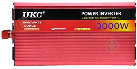 Перетворювач напруги інвертор UKC Surge 3000W 24V-220V AR з функцією плавного пуску Red (np2_00263)