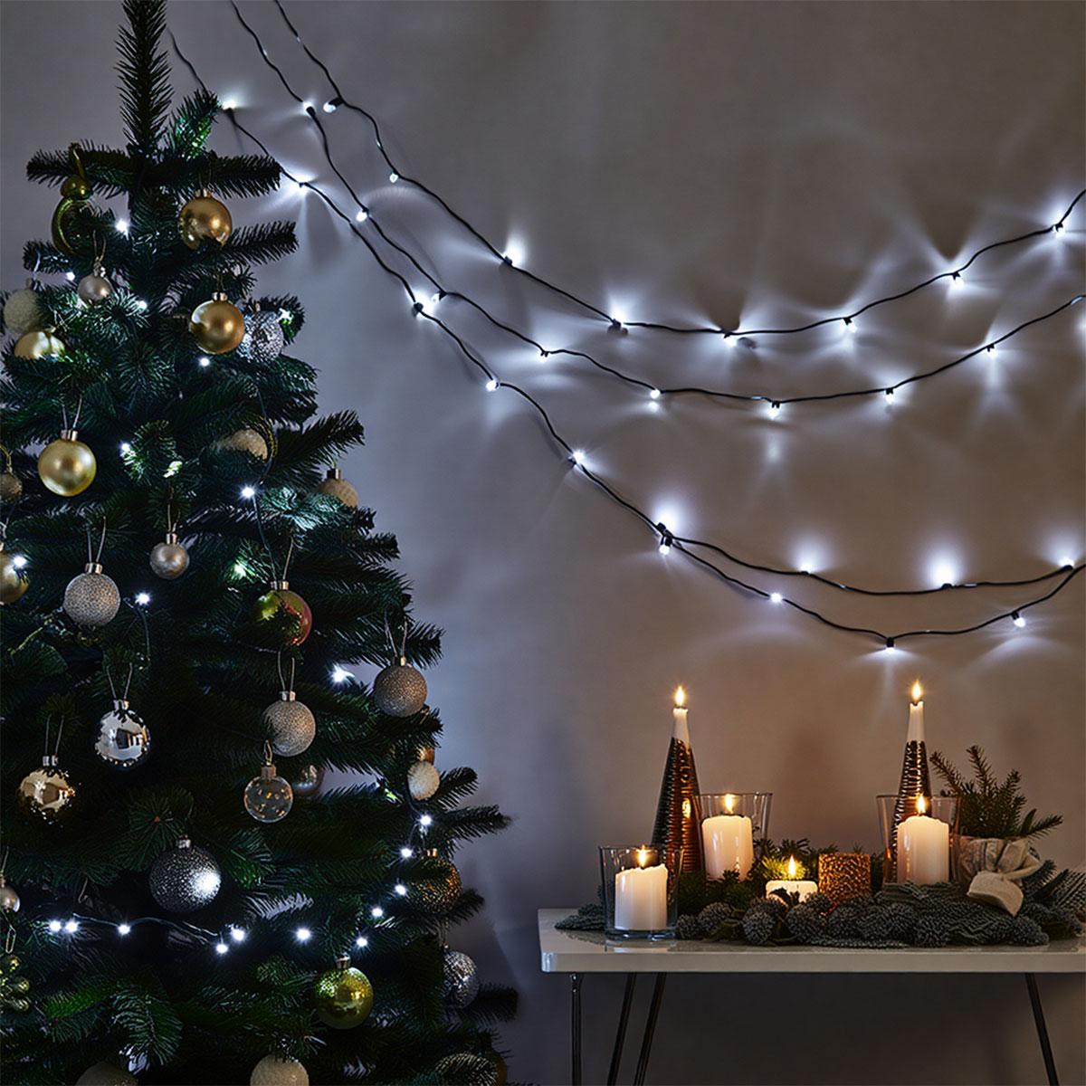 Гирлянда комнатная Нить W180LED18MBW 18 м 180 LED Черный/Холодный Белый (29912872) - фото 3 Гирлянда комнатная Нить W180LED18MBW 18 м 180 LED Черный/Холодный Белый (29912872) - фото 3