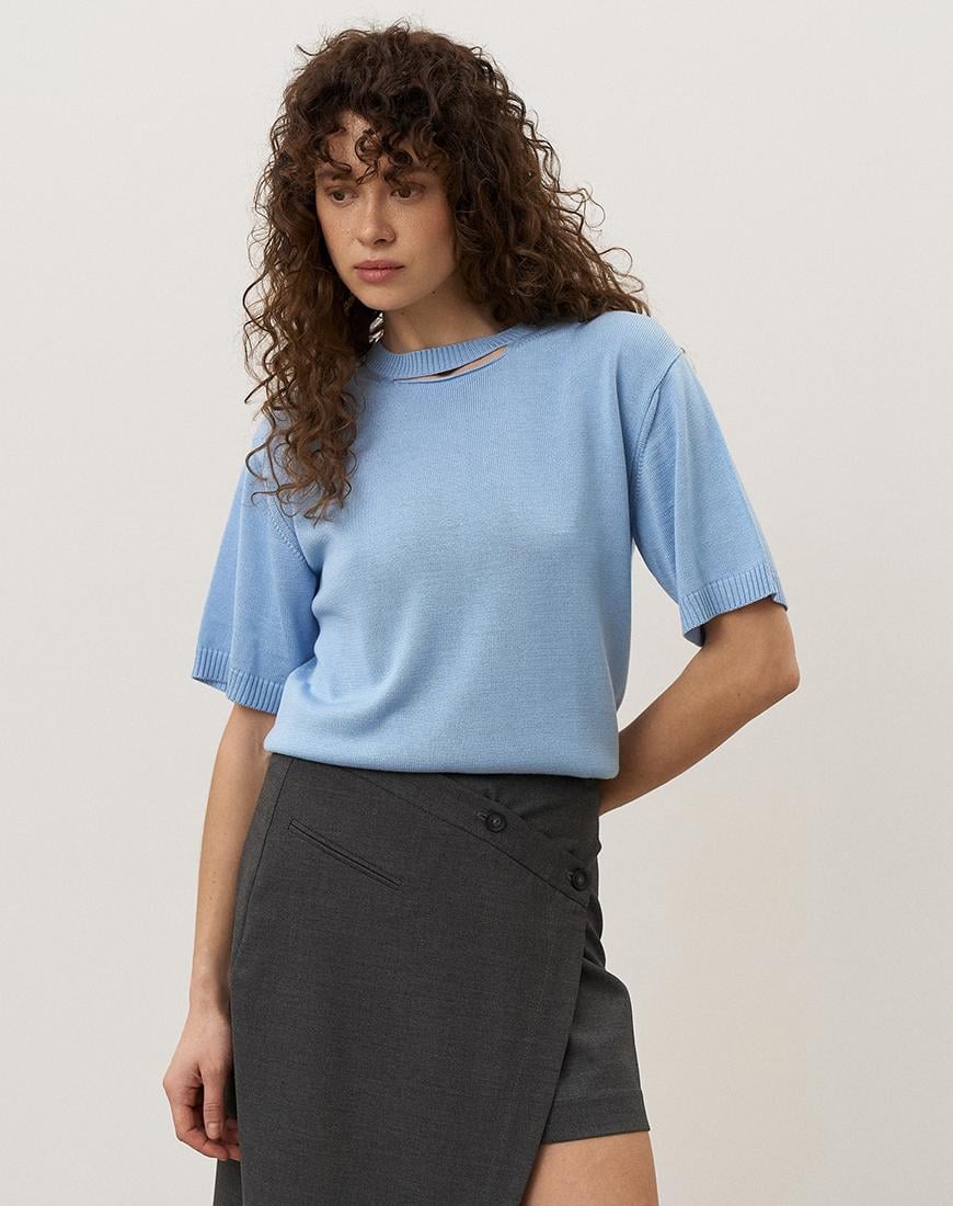 Футболка Ease жіноча SAVOUR блакитна One size