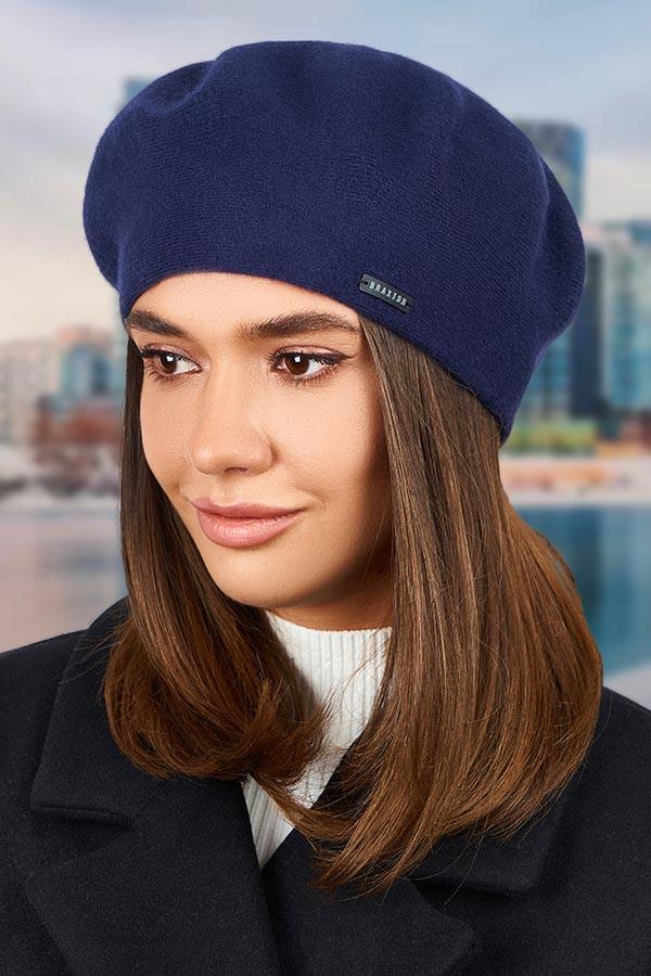 Берет женский шерстяной Braxton Кристина Темно-синий (5152/26479687)