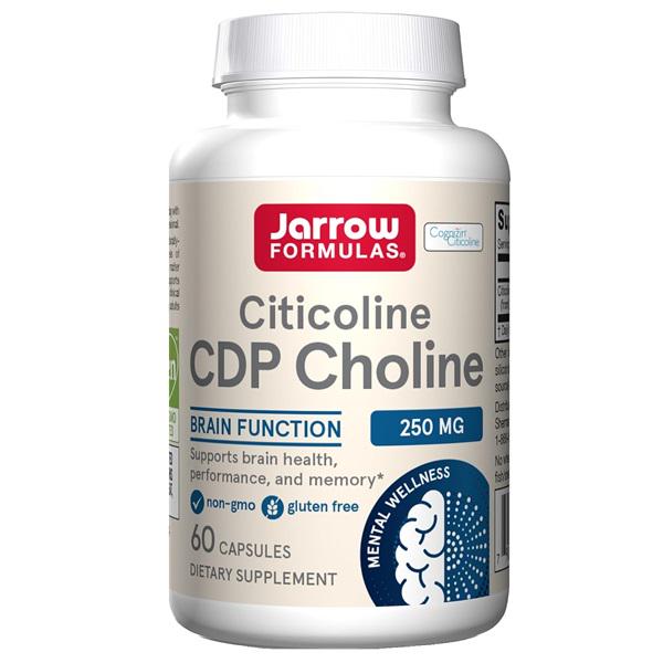 Комплекс для профілактики роботи мозку Jarrow Formulas Citicoline CDP Choline JRW20012 250 мг 60 капс. (000001799)