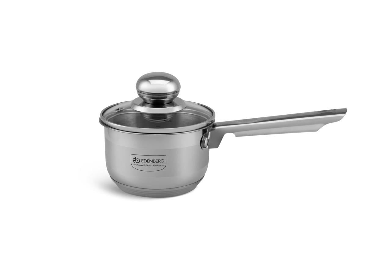 Ковш с крышкой Edenberg EB-3031 нержавеющий 0,6 л (57-46-EB-3031)